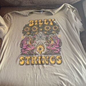 Billy Strings 2022 Spring Tour Shirt - Frog Sunflower Graphic